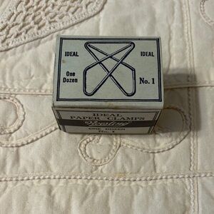 Vintage Ideal Paper Clamps Box